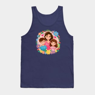 A Mother's Treasure, Son and Daughter Creating Memories Tank Top